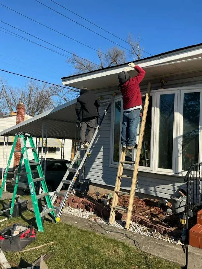 Restoration crew performing exterior repair in Green Cove Springs